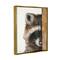 Stupell Industries Raccoon with Wood Fence Illustration Framed Floater Canvas Wall Art